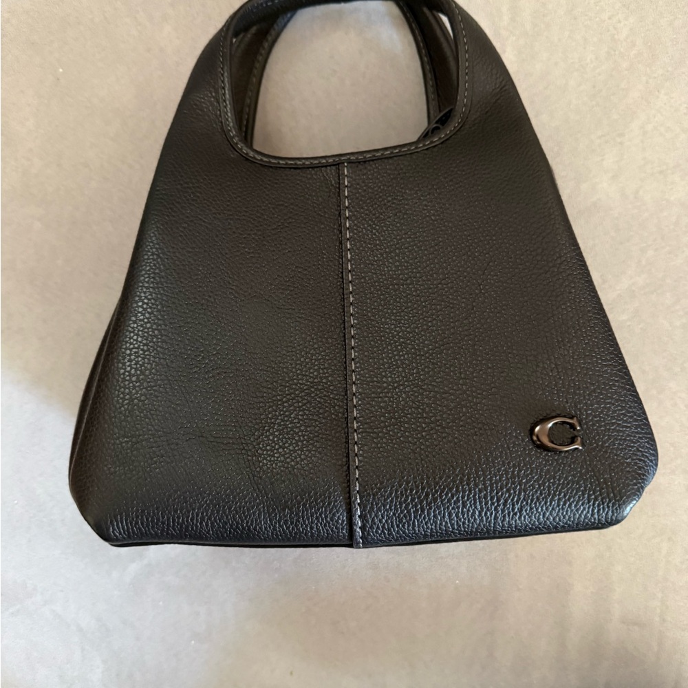 Coach Lana 23 Black Pebbled Leather